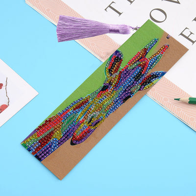 Colorful Giraffe Leather Bookmark Diamond Painting Kits