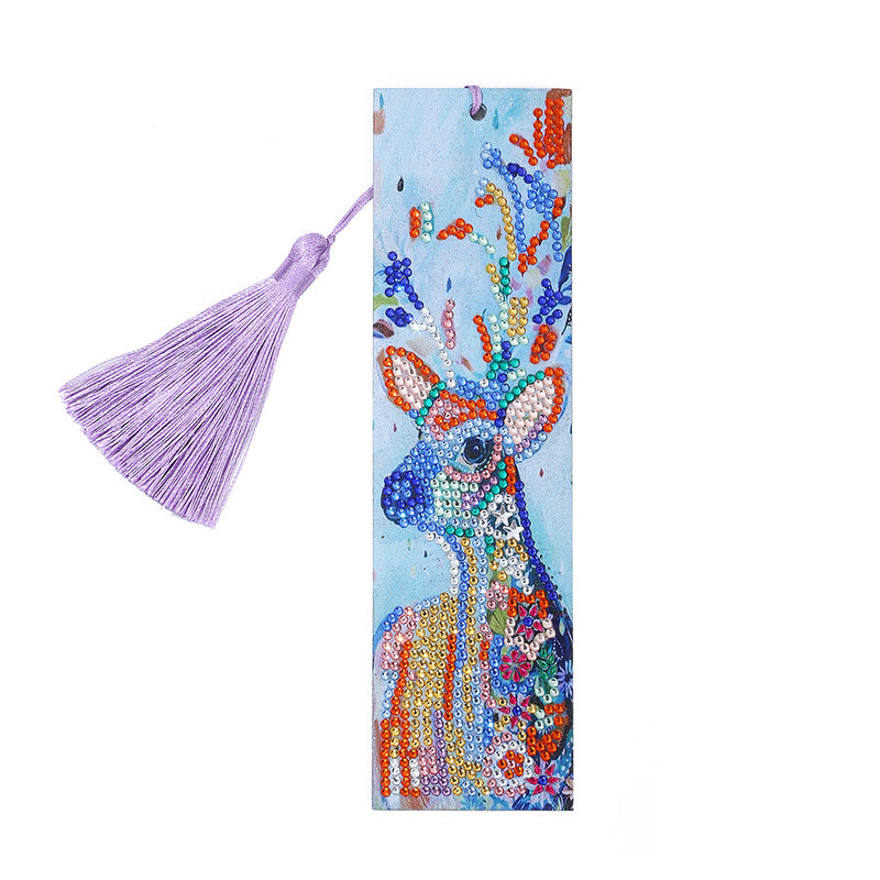 Colorful Deer Leather Bookmark Diamond Painting Kits