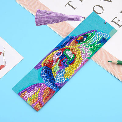 Colorful Dog Leather Bookmark Diamond Painting Kits