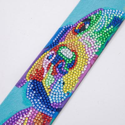 Colorful Dog Leather Bookmark Diamond Painting Kits