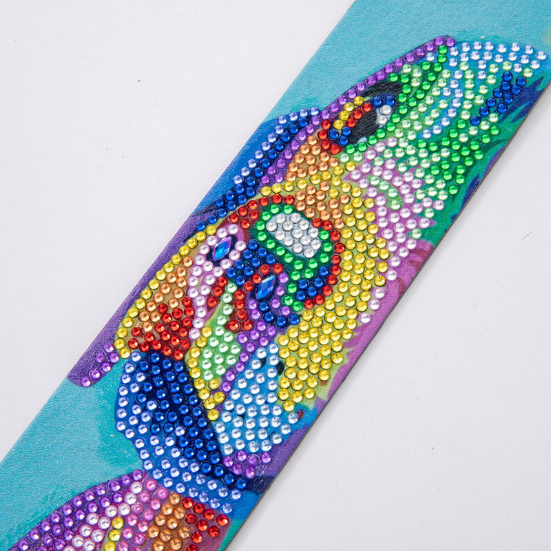 Colorful Dog Leather Bookmark Diamond Painting Kits