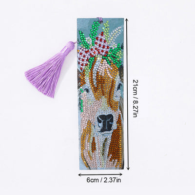 Spring Cow Leather Bookmark Diamond Painting Kits