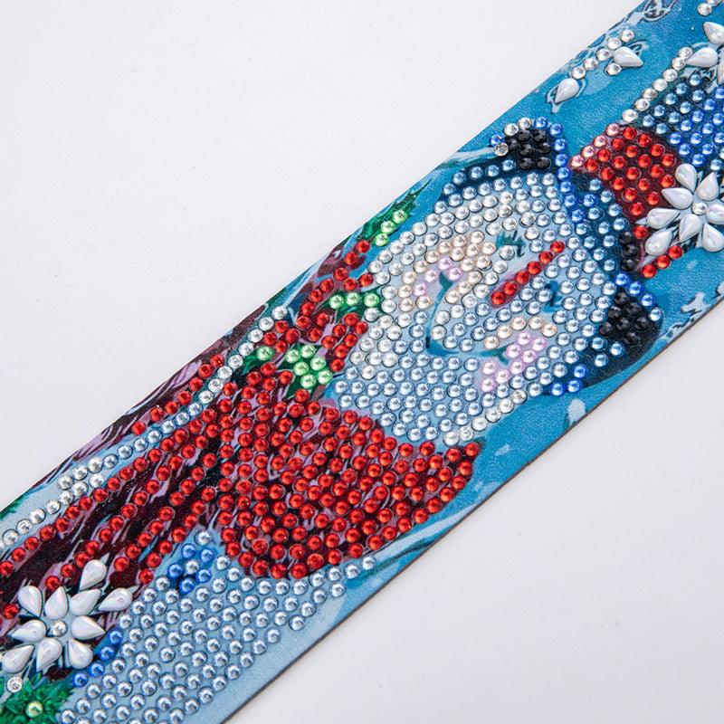 Smiling Snowman Leather Bookmark Diamond Painting Kits