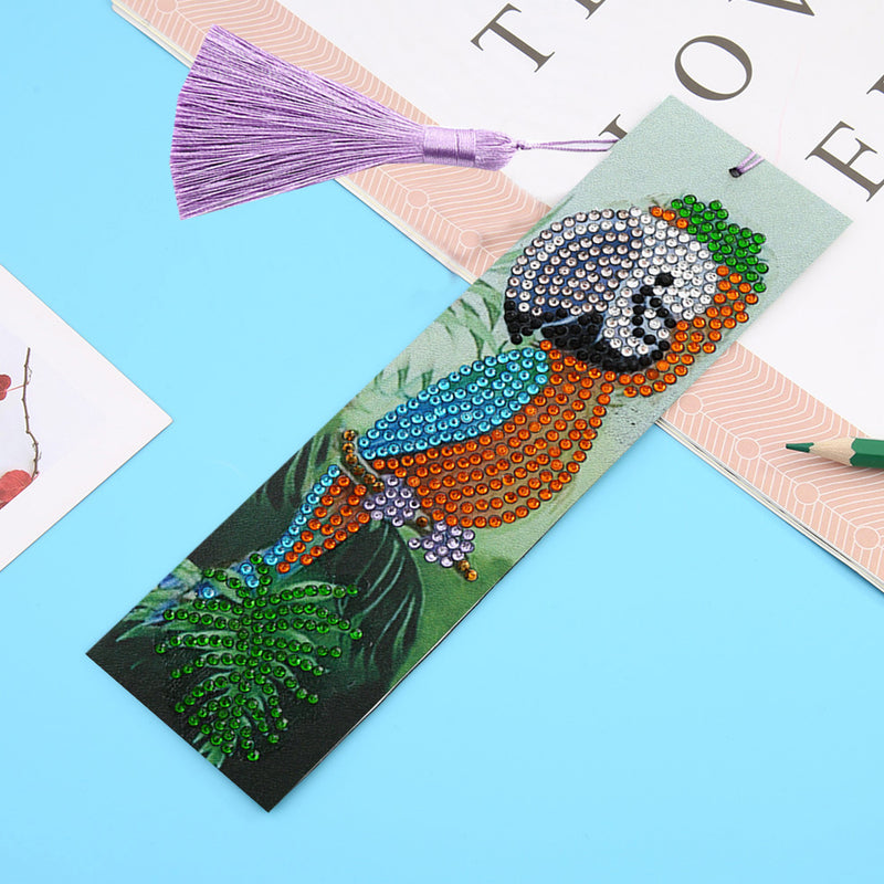 Orange Toucan Leather Bookmark Diamond Painting Kits