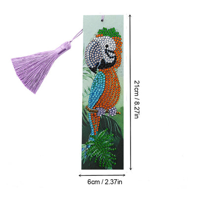 Orange Toucan Leather Bookmark Diamond Painting Kits