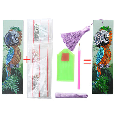 Orange Toucan Leather Bookmark Diamond Painting Kits