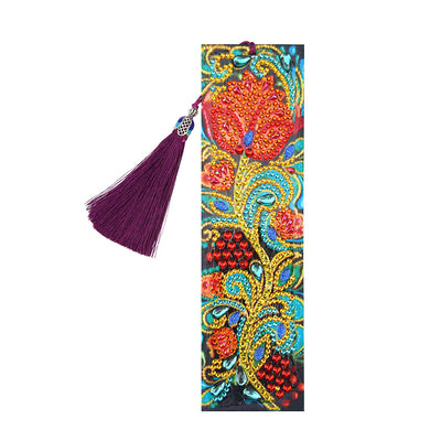 Gorgeous Retro Rose Leather Bookmark Diamond Painting Kits