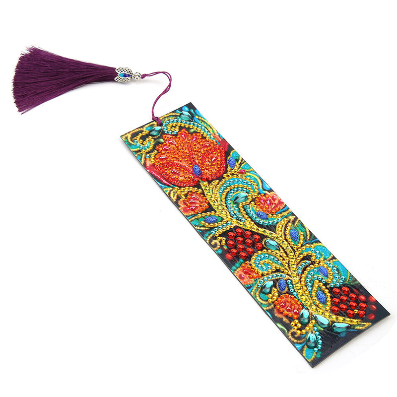 Gorgeous Retro Rose Leather Bookmark Diamond Painting Kits