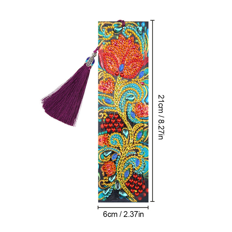 Gorgeous Retro Rose Leather Bookmark Diamond Painting Kits