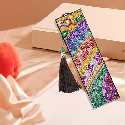 Beautiful Pattern Leather Bookmark Diamond Painting Kits