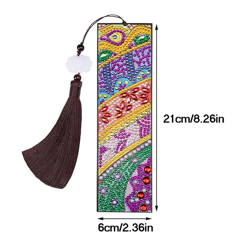 Beautiful Pattern Leather Bookmark Diamond Painting Kits