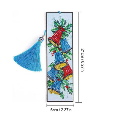 1/5Pcs Christmas Decorations Leather Bookmark Diamond Painting Kits