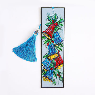 1/5Pcs Christmas Decorations Leather Bookmark Diamond Painting Kits