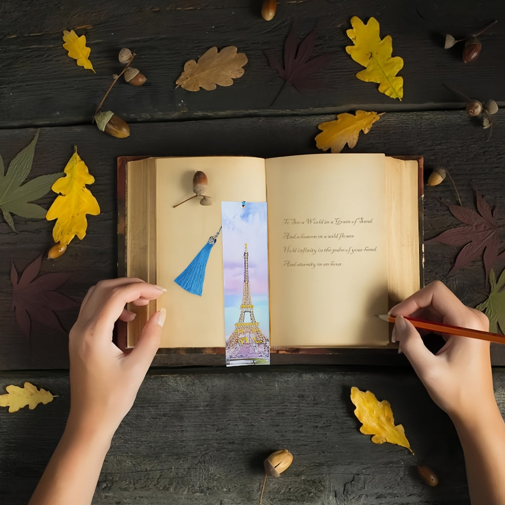 Eiffel Tower Leather Bookmark Diamond Painting Kits