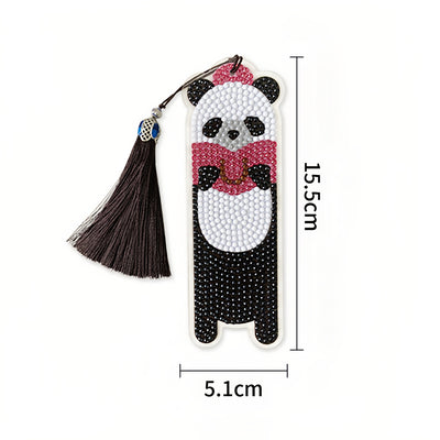 5Pcs Cute Animals Acrylic Bookmark Diamond Painting Kits