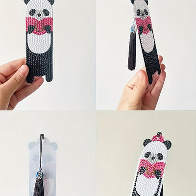 5Pcs Cute Animals Acrylic Bookmark Diamond Painting Kits