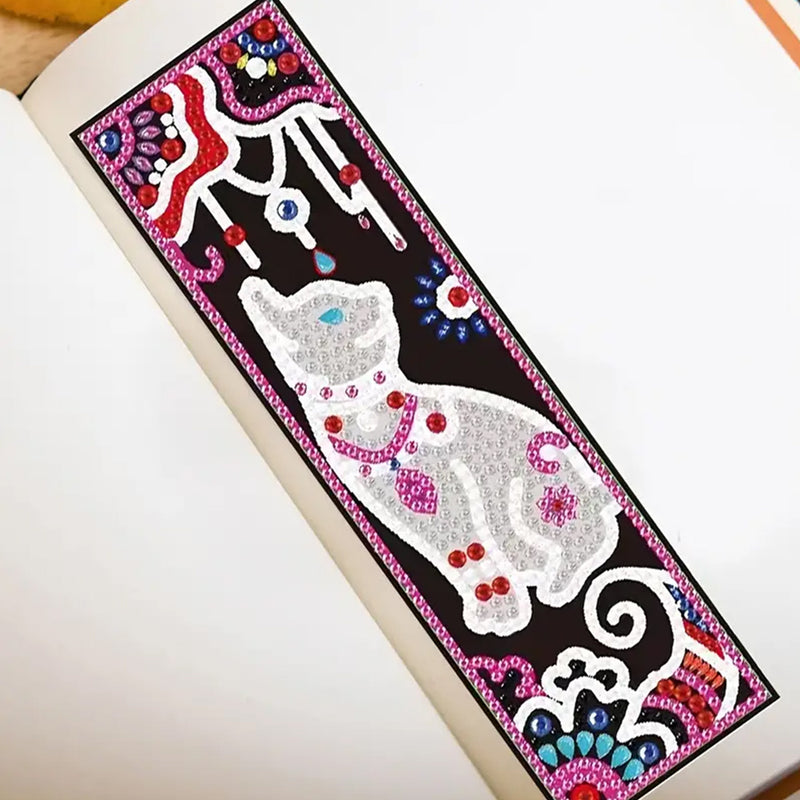 10Pcs Cute Animals Acrylic Bookmark Diamond Painting Kits