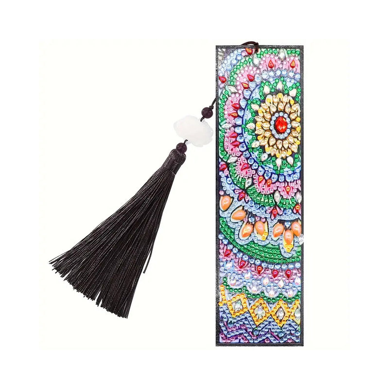 3Pcs Beautiful Mandala Leather Bookmark Diamond Painting Kits