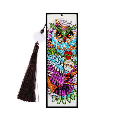 2Pcs Owl's Family Leather Bookmark Diamond Painting Kits