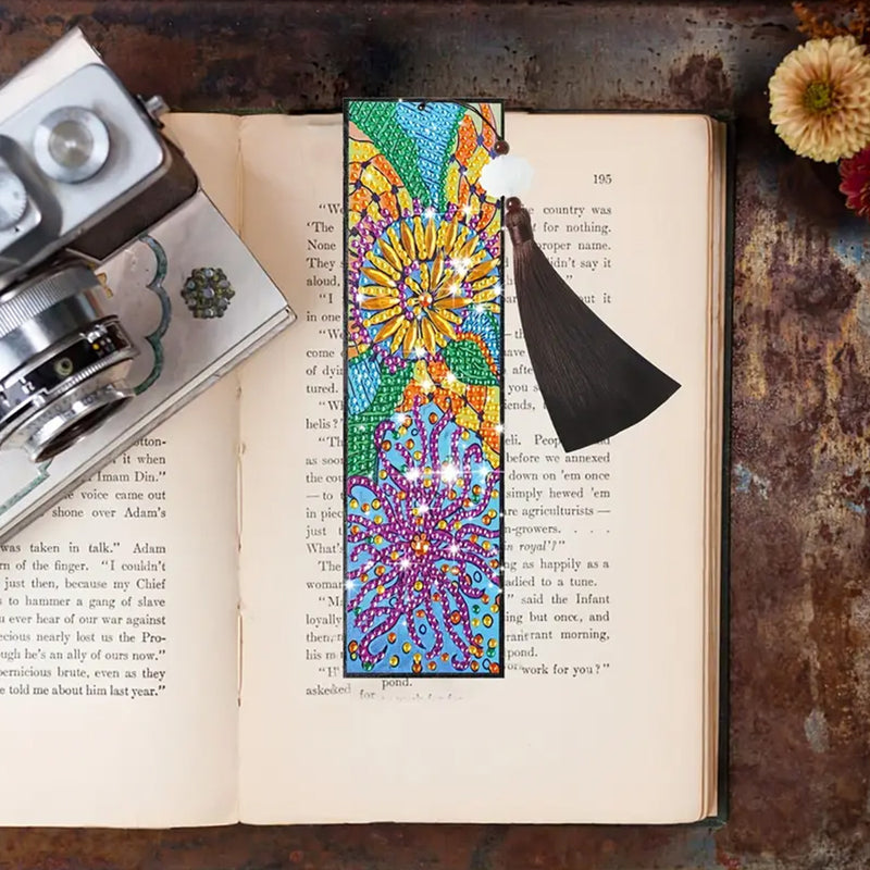 2Pcs Starfish and Seaweed Leather Bookmark Diamond Painting Kits