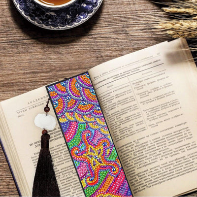 2Pcs Starfish and Seaweed Leather Bookmark Diamond Painting Kits