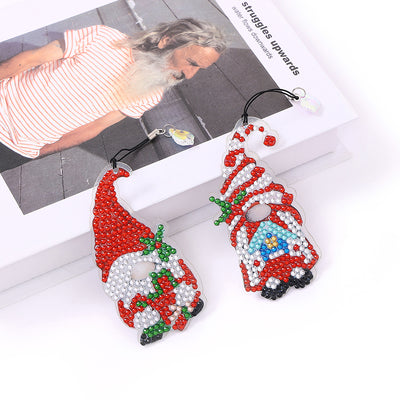 6Pcs Christmas Gnome Acrylic Bookmark Diamond Painting Kits