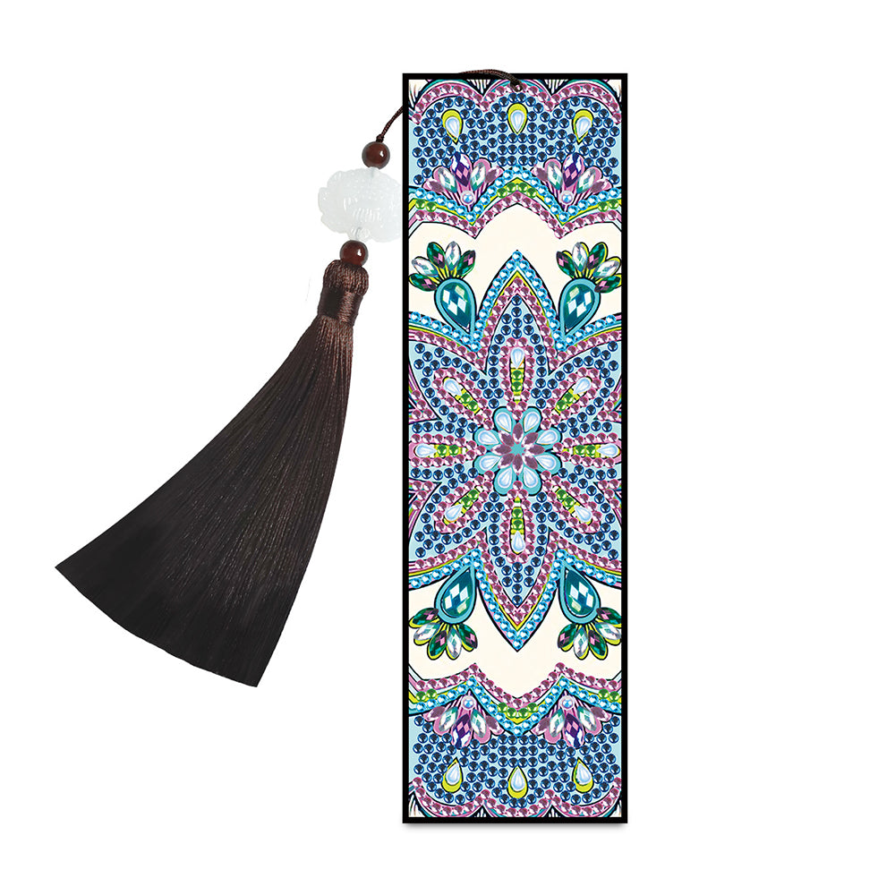 Snowflake Mandala Leather Bookmark Diamond Painting Kits