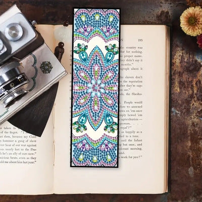 Snowflake Mandala Leather Bookmark Diamond Painting Kits