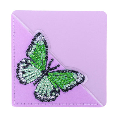 6Pcs Butterfly Flower PU Corner Cover Bookmark Diamond Painting Kits