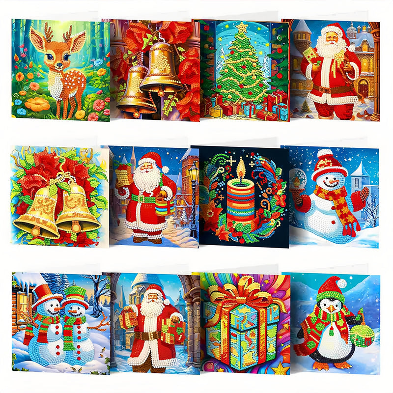 Christmas Greeting Cards | 12 Pieces