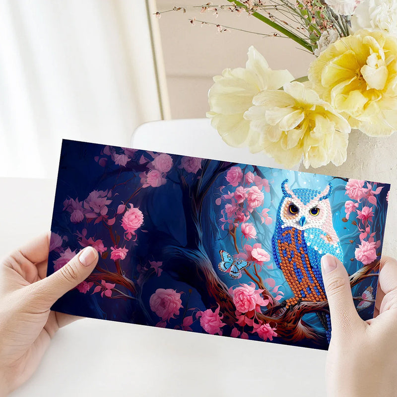 Owls at Night Greeting Cards | 12 Pieces