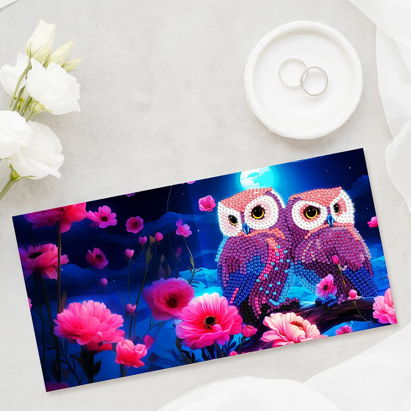 Owls at Night Greeting Cards | 12 Pieces