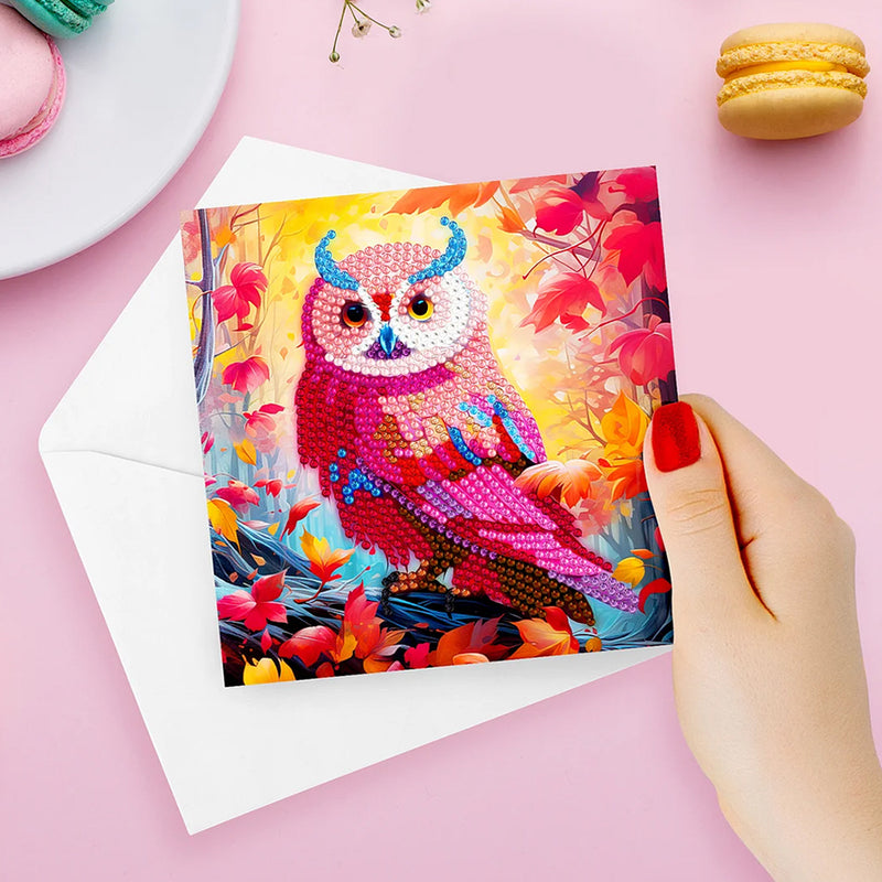 Owls at Night Greeting Cards | 12 Pieces