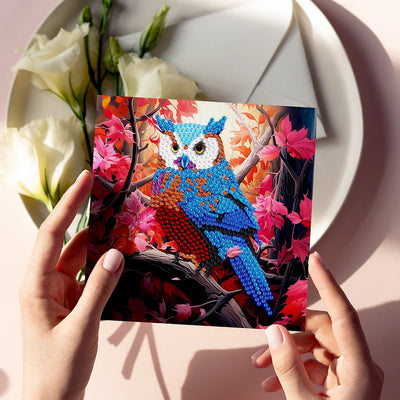 Owls at Night Greeting Cards | 12 Pieces