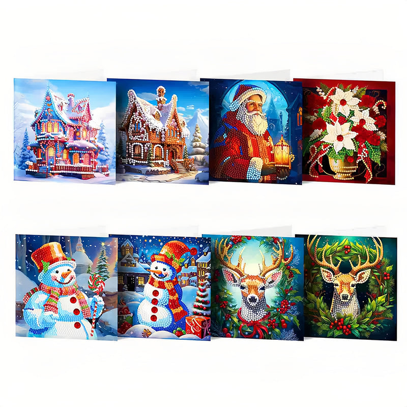 Christmas Greeting Cards | 8 Pieces