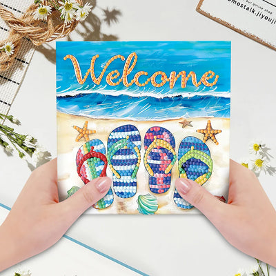 Summer Seaside Vacation Greeting Cards | 8 Pieces