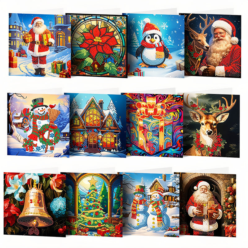 Christmas Greeting Cards | 12 Pieces