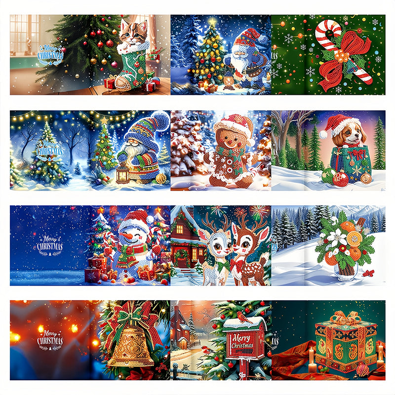 Christmas Greeting Cards | 12 Pieces