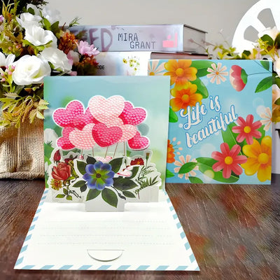 3D Thank You Greeting Cards | 8 Pieces