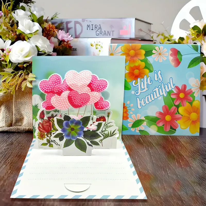 3D Thank You Greeting Cards | 8 Pieces