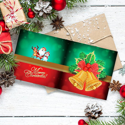 Cartoon Christmas Greeting Cards | 8 Pieces