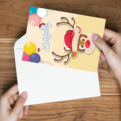 Cartoon Christmas and Birthday Greeting Cards | 8 Pieces