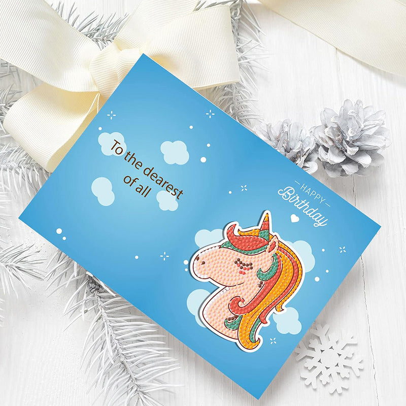 Cartoon Christmas and Birthday Greeting Cards | 8 Pieces