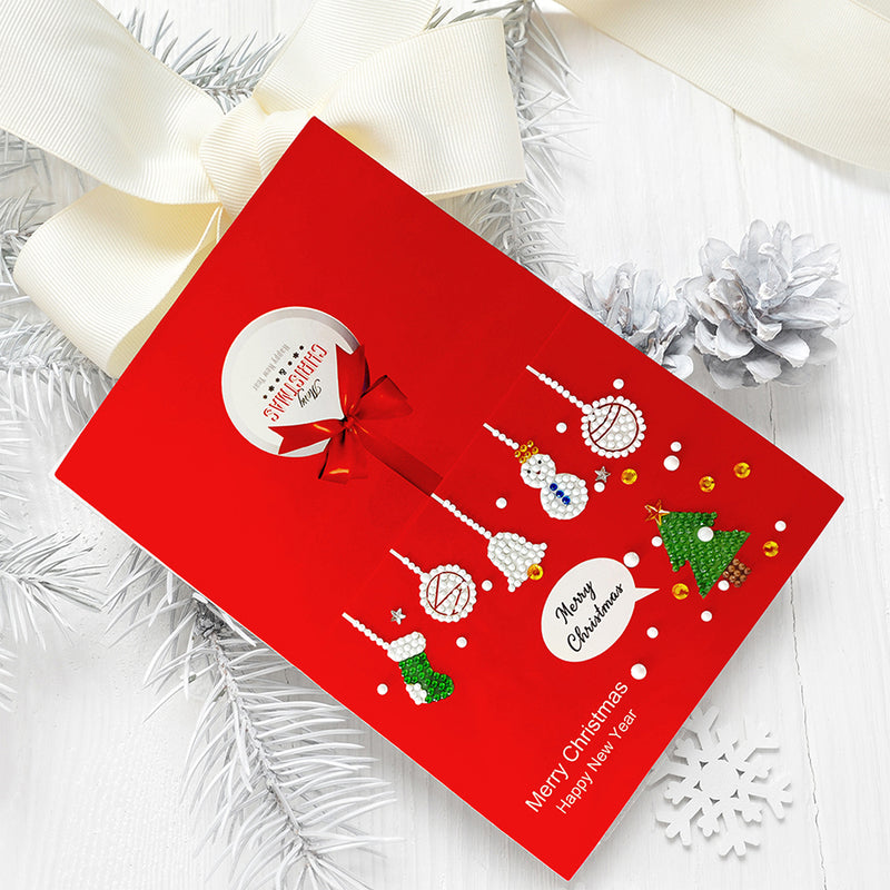 Cartoon Christmas Greeting Cards | 6 Pieces