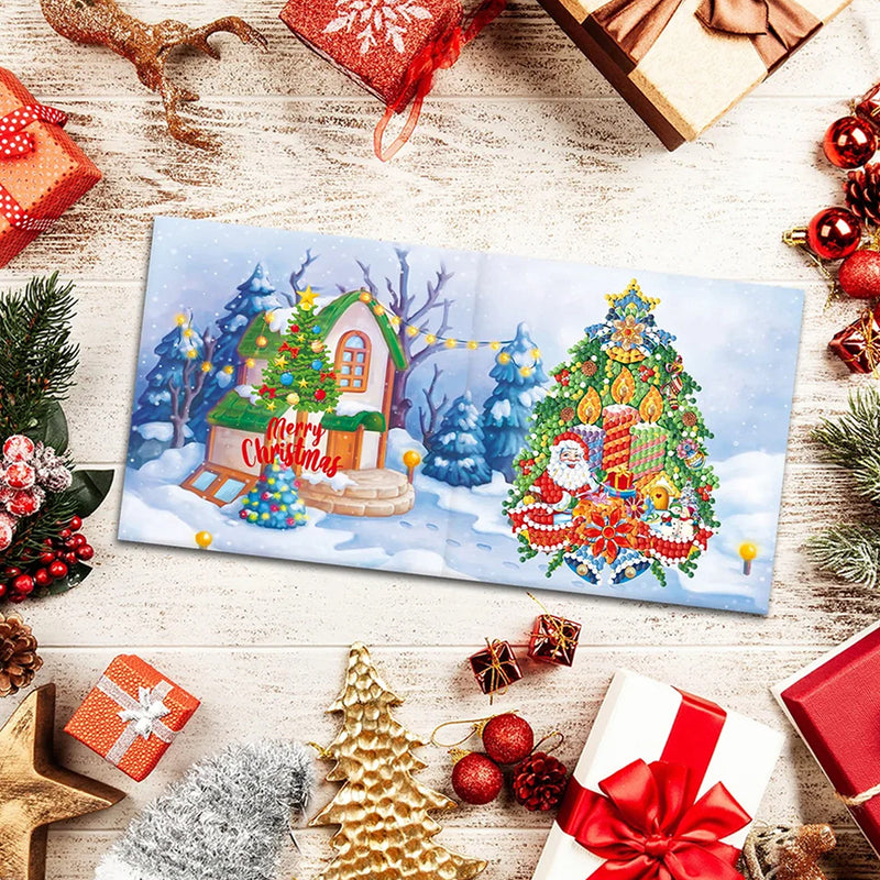 Cartoon Christmas Greeting Cards | 8 Pieces