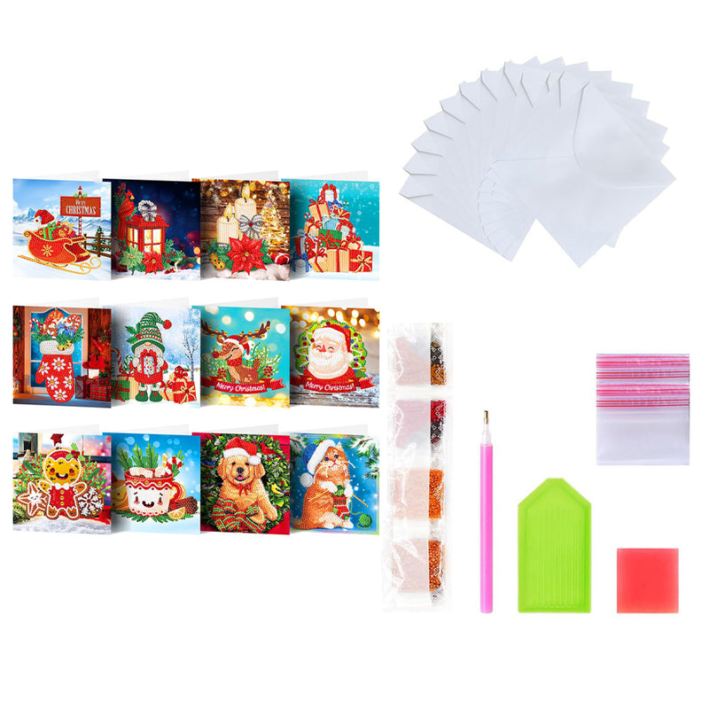 Christmas Greeting Cards | 12 Pieces