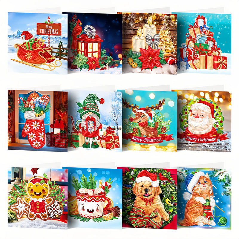 Christmas Greeting Cards | 12 Pieces