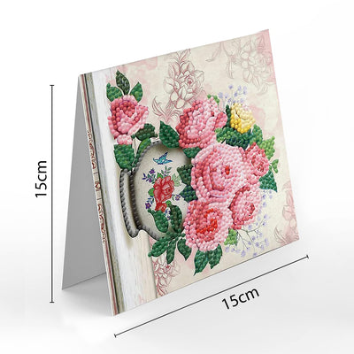 Various Flower Bouquets Greeting Cards | 8 Pieces