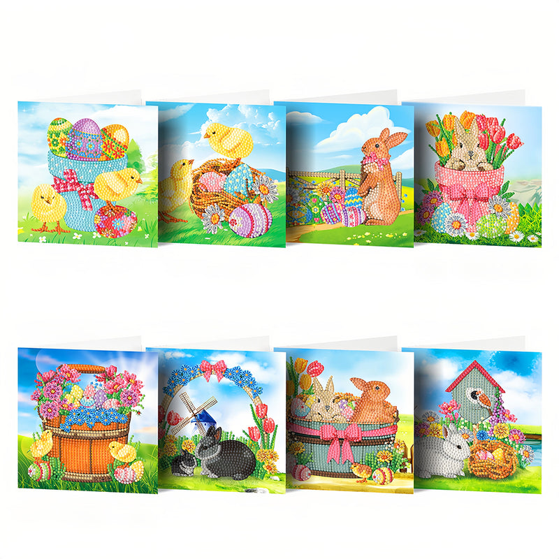 Farm Easter Greeting Cards | 8 Pieces