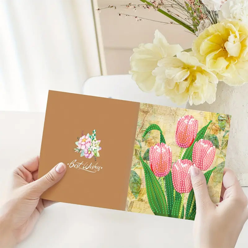 Flowers Greeting Cards | 8 Pieces